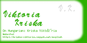 viktoria kriska business card